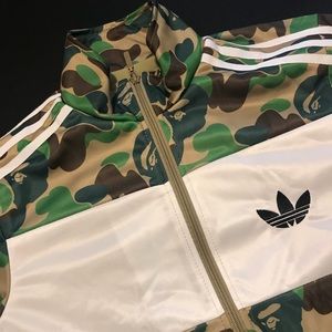 Adidas x Bape Camo Firebird Jacket